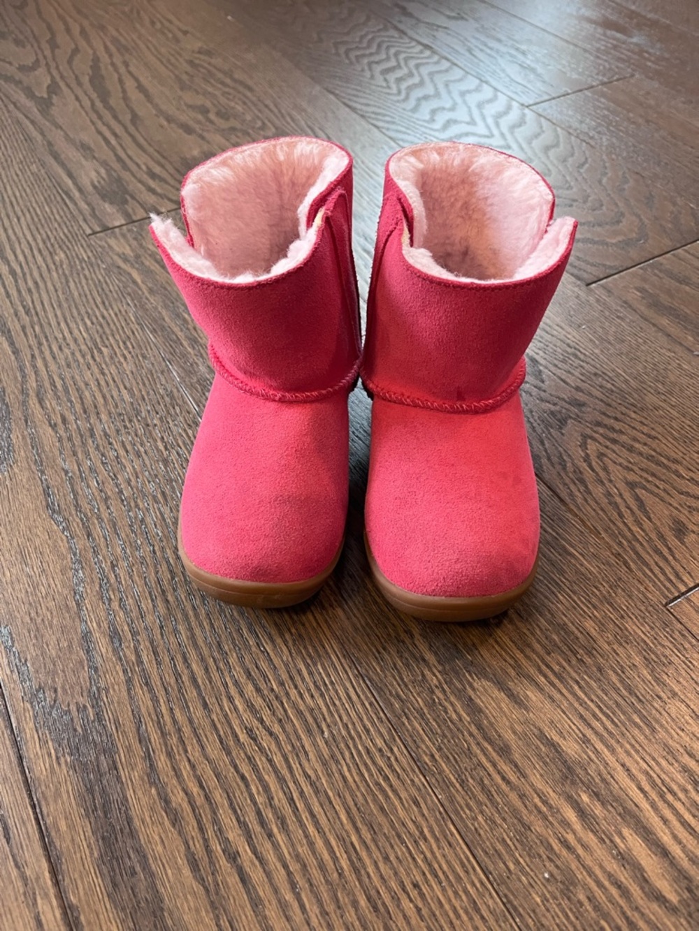 UGGs Kids Cozy Pink Faux-Shearling Winter Boots